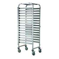 Тележка стеллажная нерж Foodatlas 810х670х1700, 16 ярусов